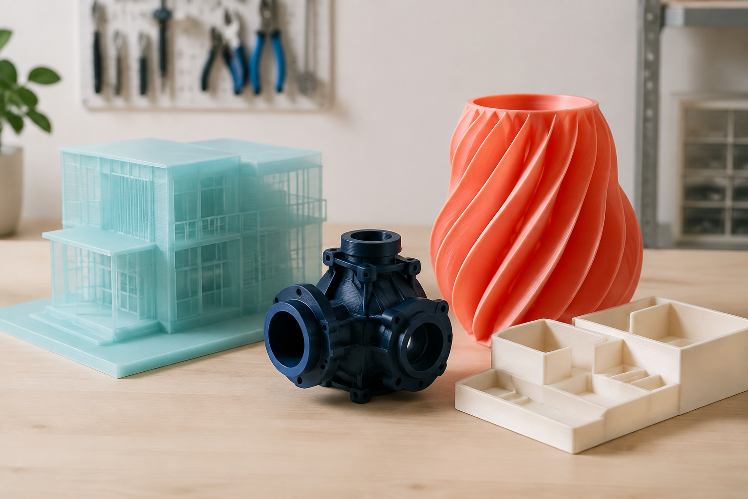 Detailed 3D printed prototypes and useful parts