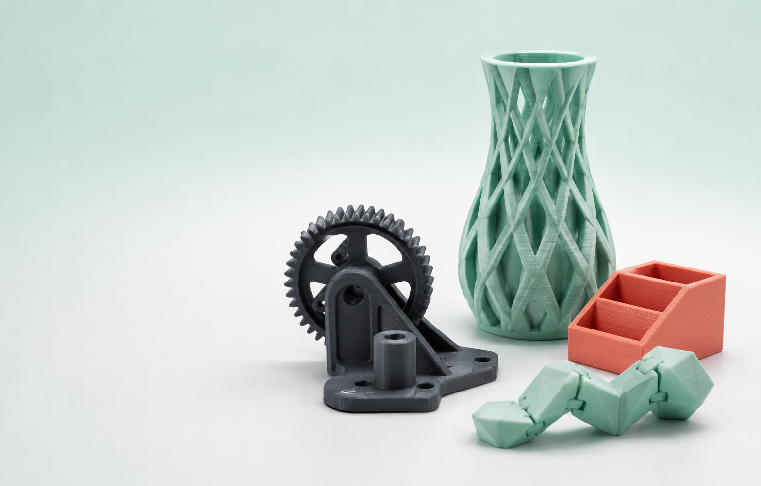 A collection of premium 3D printed products